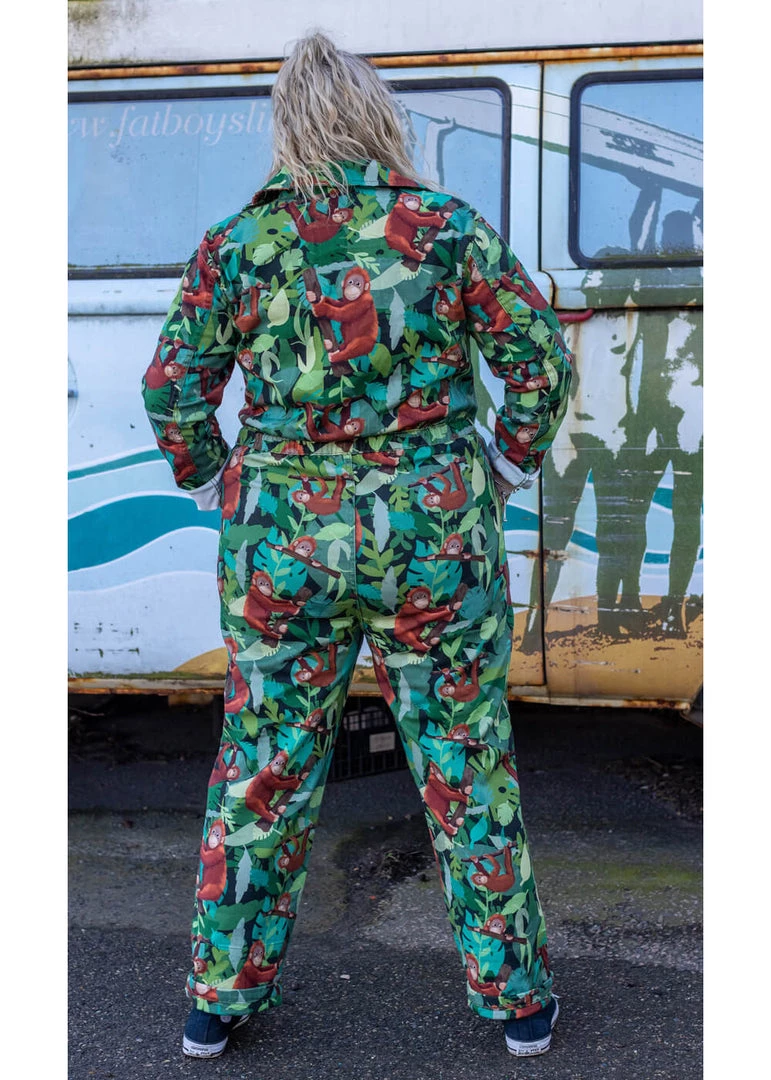 Run And Fly Run & Fly Orangutan Boilersuit Jumpsuit Green New In