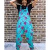 Run And Fly Run & Fly Dragon Twill 70's Dungarees Multi New In