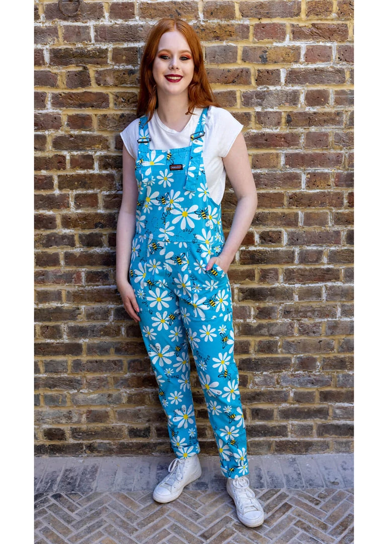 Run And Fly Run & Fly Bee Free 70's Dungarees Blue New In