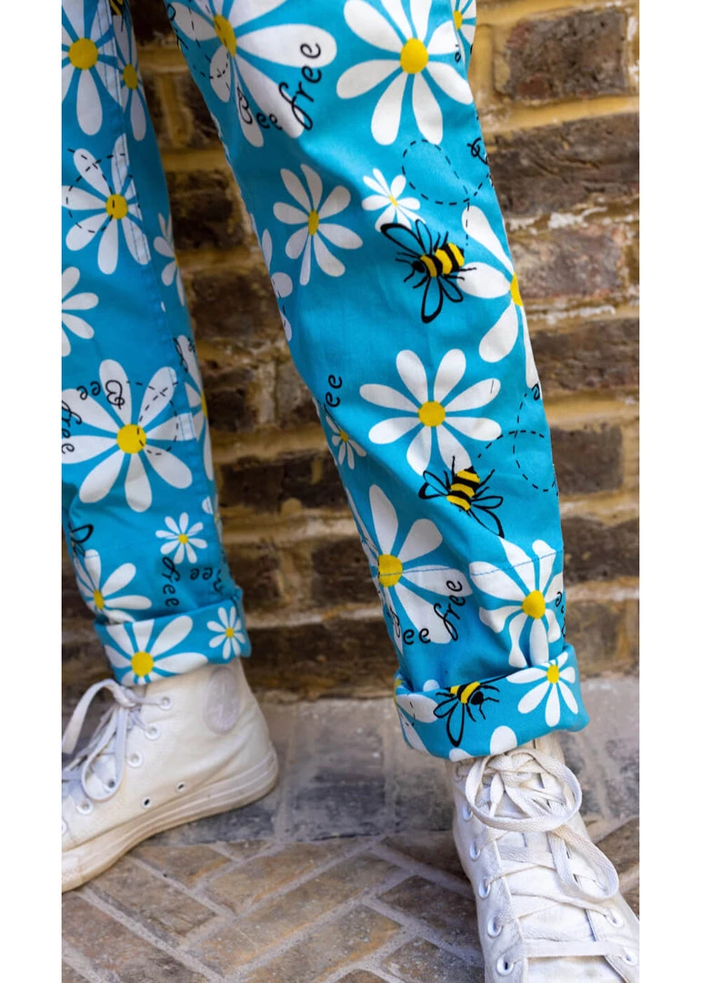 Run And Fly Run & Fly Bee Free 70's Dungarees Blue New In