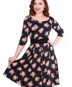 Sheen Priscilla Floral 50's Swing Dress New In