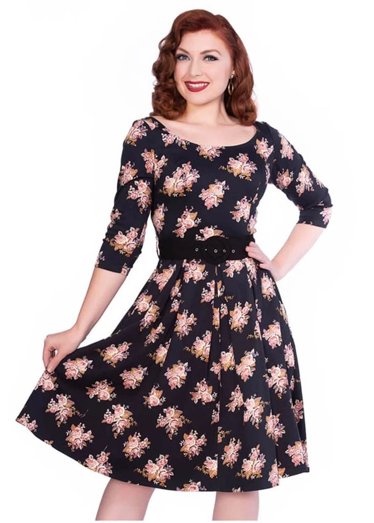 Sheen Priscilla Floral 50's Swing Dress New In