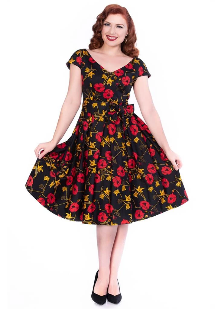 New In Sheen Minal Floral 50's Swing Dress