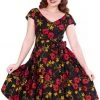 New In Sheen Minal Floral 50's Swing Dress