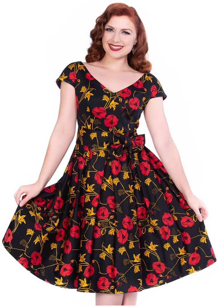New In Sheen Minal Floral 50's Swing Dress