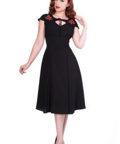 New In Sheen Juliana 40's Dress Black