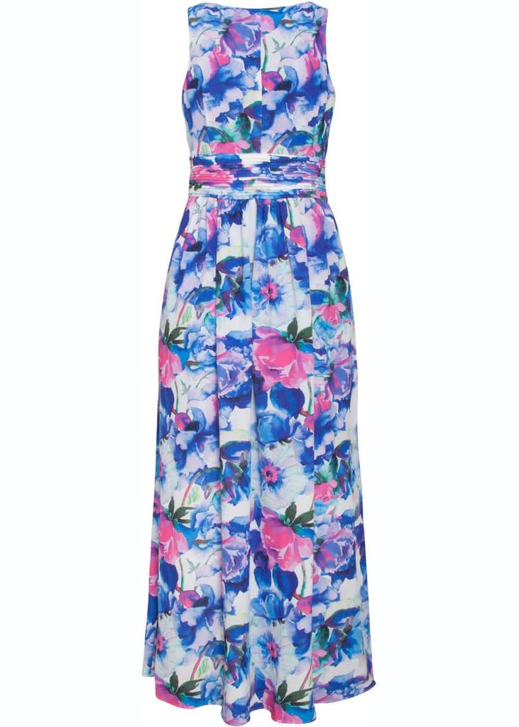 Smashed Lemon Violet Aquarel 70's Maxi Dress White Purple New In