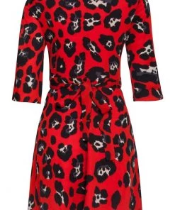 Smashed Lemon Mark My Spots 60's Dress Red Black New In