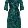 New In Smashed Lemon Rocketts 70's A-Line Dress Black Green