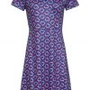 New In Smashed Lemon Power Of Love 60's A-Line Dress Blue Red