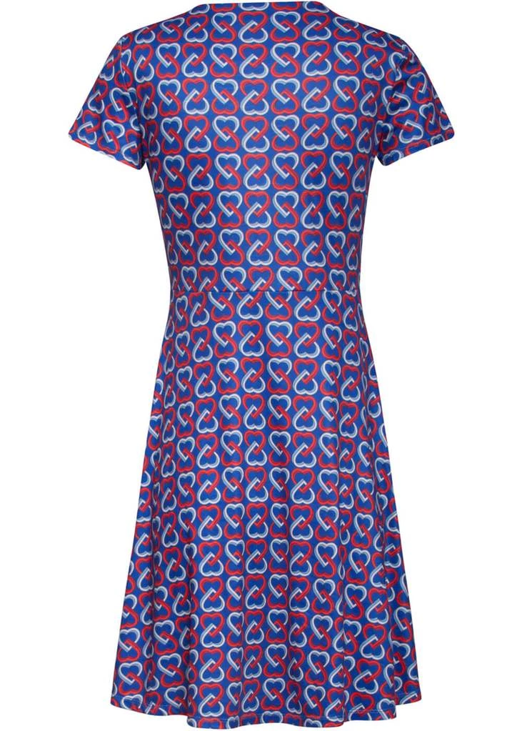 New In Smashed Lemon Power Of Love 60's A-Line Dress Blue Red