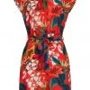 New In Smashed Lemon Tiger Lily 60's Dress Red