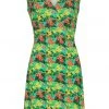 New In Smashed Lemon Merry Berry 60's A-Line Dress Turquoise