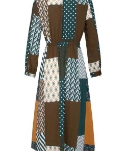 New In Smashed Lemon Sally 70's Midi Dress Multi