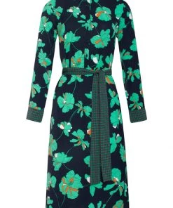 New In Smashed Lemon Tend My Garden 60's Dress Black