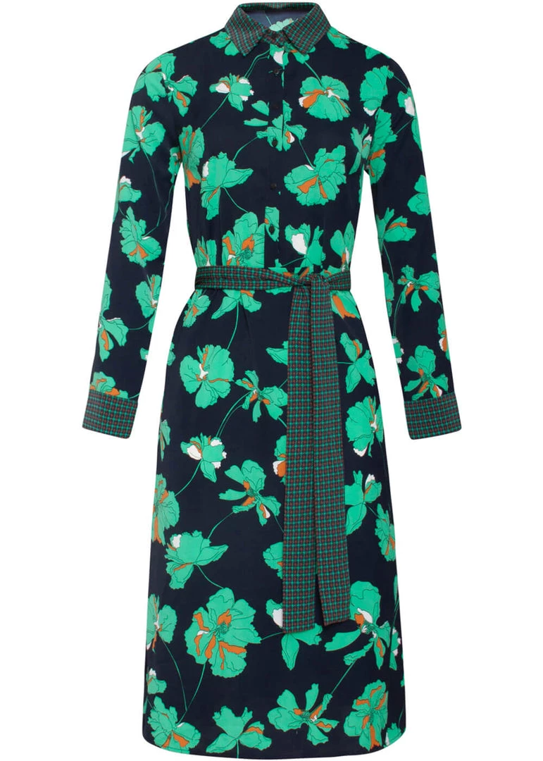 New In Smashed Lemon Tend My Garden 60's Dress Black