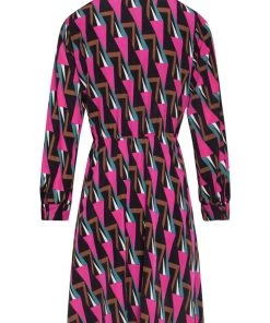 Smashed Lemon Arcade 60's A-Line Dress Pink New In