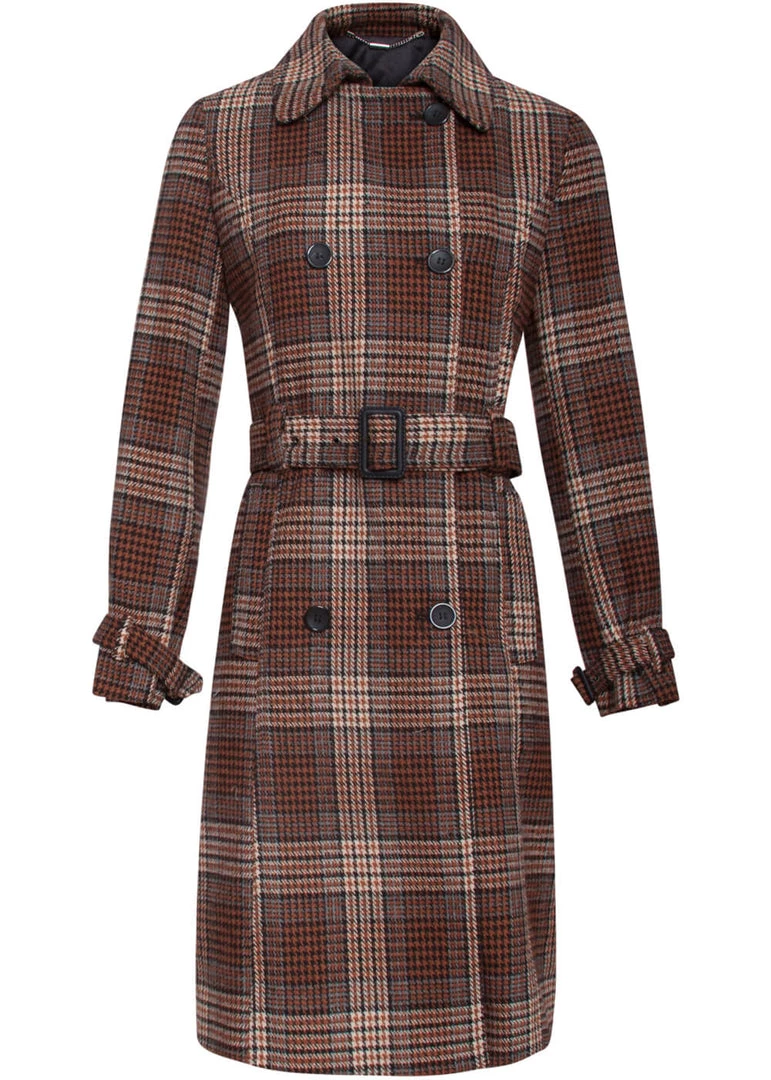 Smashed Lemon Investigate Me 60's Trenchcoat Brown New In