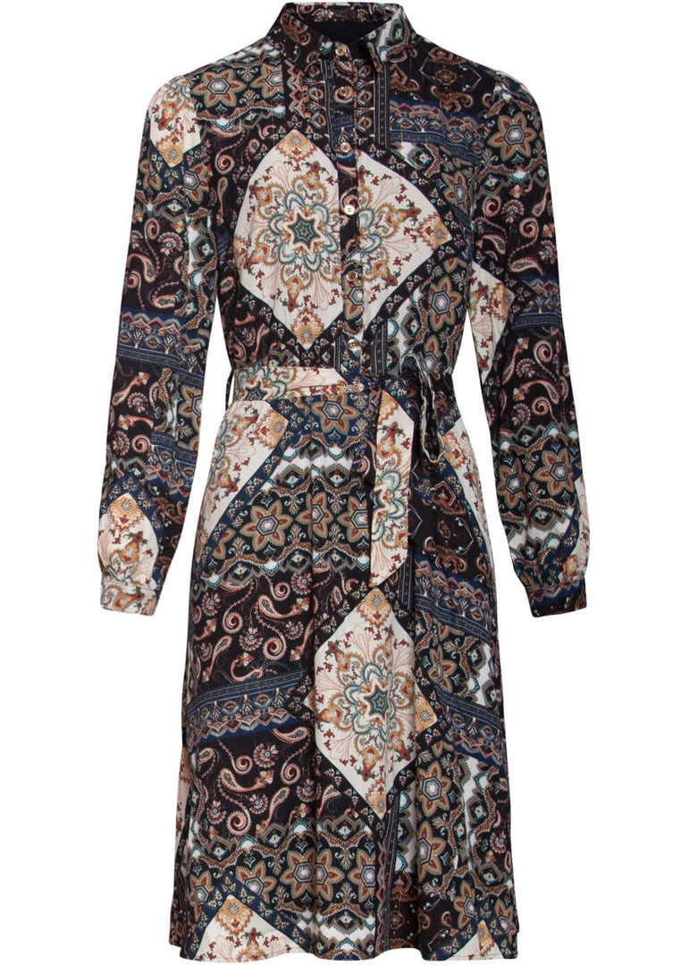 New In Smashed Lemon Paisley Summer 70's Dress Multi