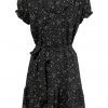 Smashed Lemon Sky Is The Limit 70's A-Line Dress Black