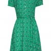 New In Smashed Lemon Dearest Daisy 60's A-Line Dress Green