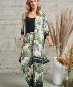 Smashed Lemon Palm Court 70's Trousers White