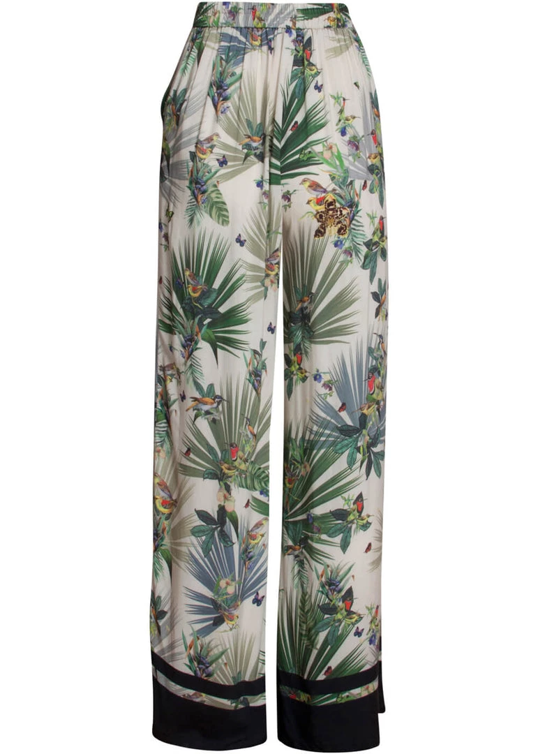 Smashed Lemon Palm Court 70's Trousers White
