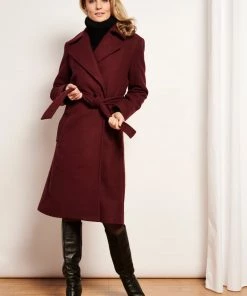 Smashed Lemon Fierce For Days 70's Coat Dark Red