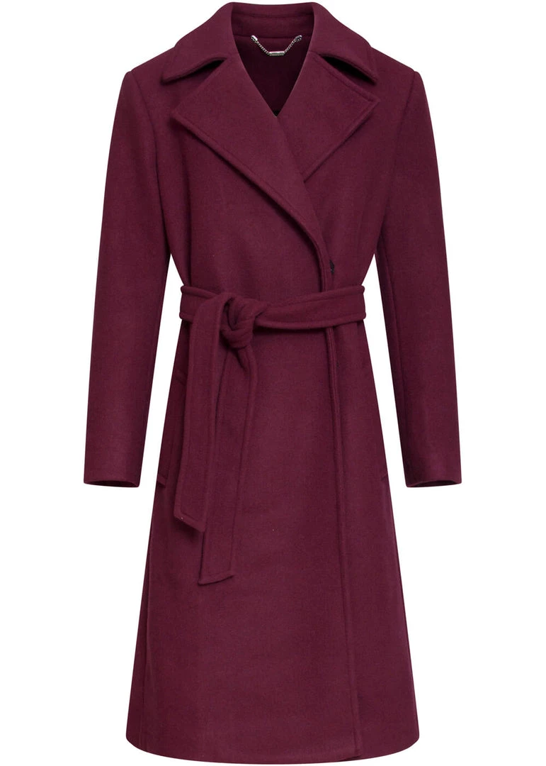 Smashed Lemon Fierce For Days 70's Coat Dark Red