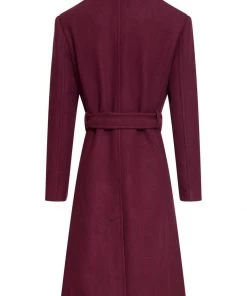 Smashed Lemon Fierce For Days 70's Coat Dark Red