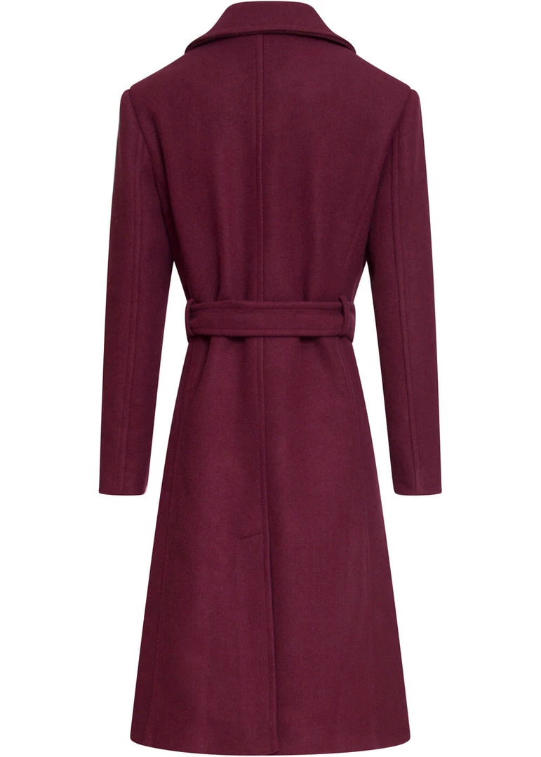 Smashed Lemon Fierce For Days 70's Coat Dark Red