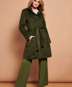 Smashed Lemon Tiger Army 60's Coat Green Black New In