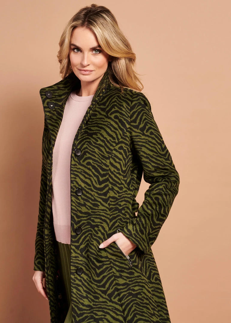 Smashed Lemon Tiger Army 60's Coat Green Black New In