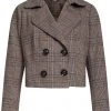 Smashed Lemon Model My Houndstooth 60's Jacket Beige