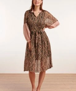 Smashed Lemon Exotic Bohemian 60's Dress Multi