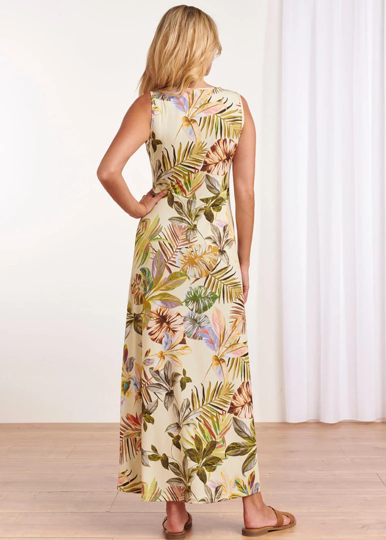 Smashed Lemon Easy Breezy 70's Maxi Dress Multi