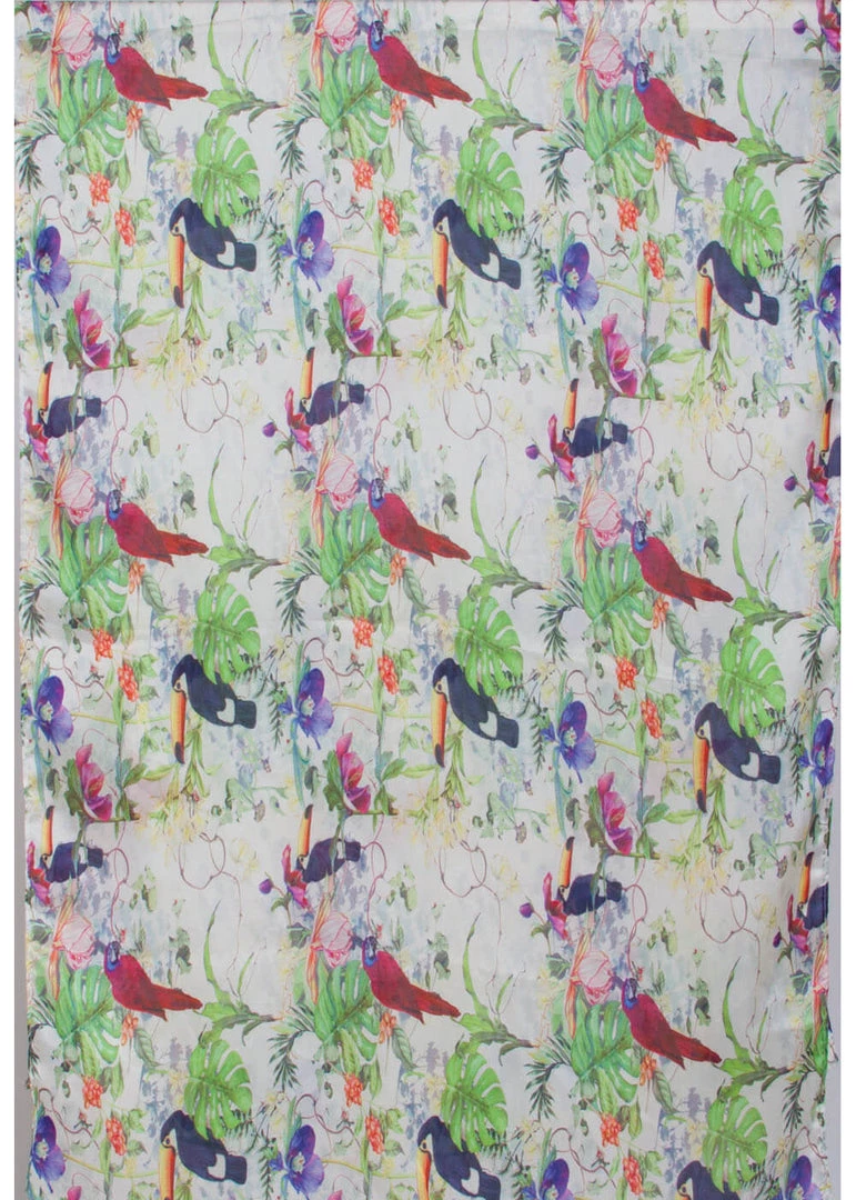 Smashed Lemon Shawl Tropical Birds New In