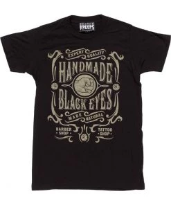 New In Sourpuss Mens Black Eye T-Shirt Black