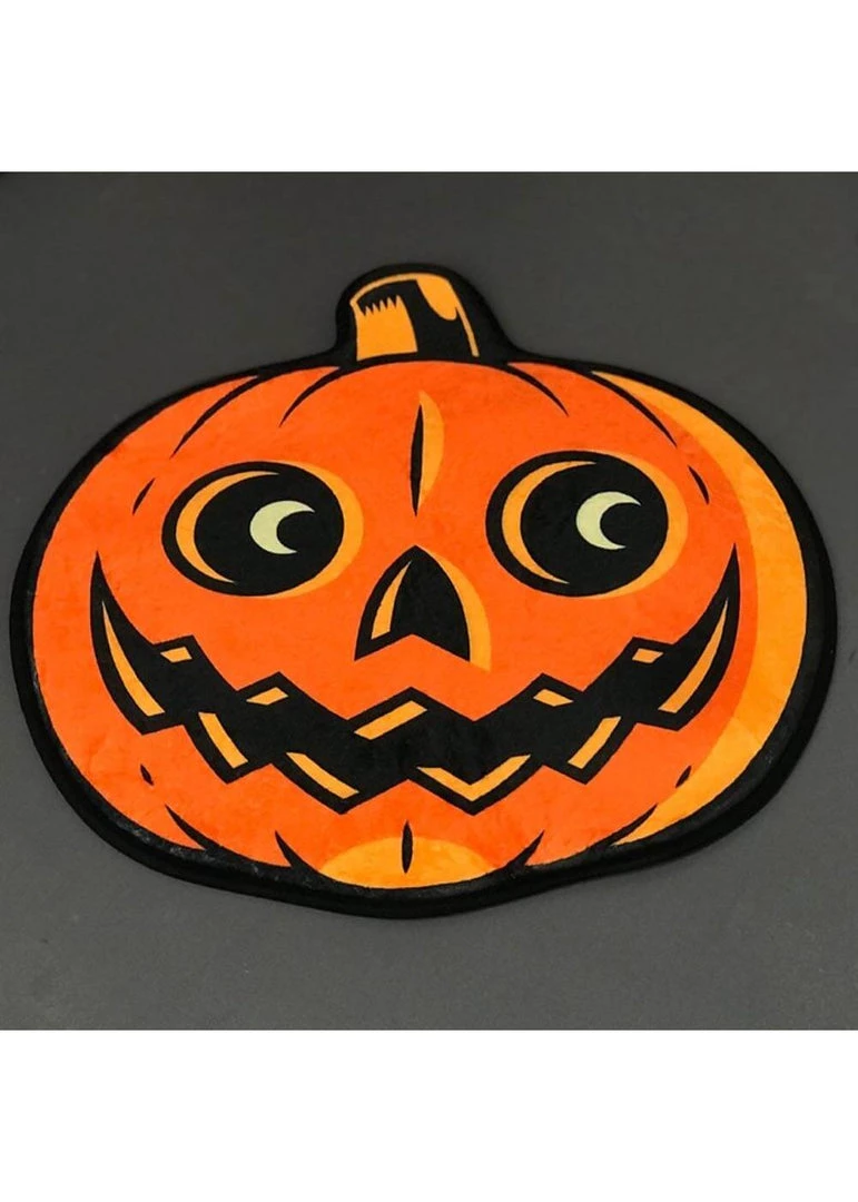 Sourpuss Classic Pumpkin Bathroom Rug Orange