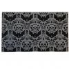 Sourpuss Spooky Damask Doormat Black New In