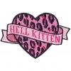 New In Sourpuss Hell Kitten Heart Patch Pink
