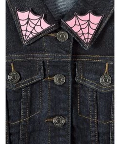 Sourpuss Spiderweb Collar Patch Set Pink New In