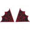 Sourpuss Spiderweb Collar Patch Set Red New In