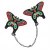 Sourpuss Butterfly Enamel Pin Set Multicolour