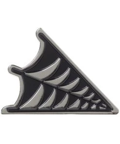 Sourpuss Spiderweb Enamel Pin Silver Black