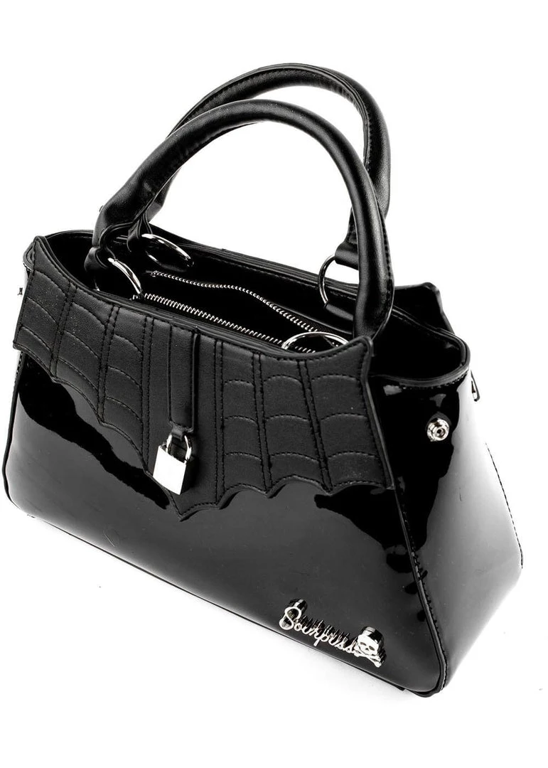 Sourpuss Locked Out Glossy Bag Black