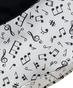 Steady Clothing Music Note Thrills 50's Swing Skirt Black White New In