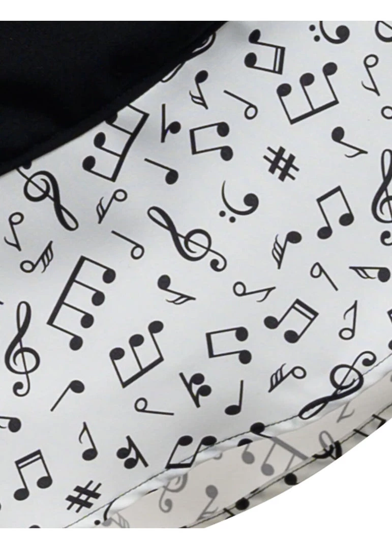 Steady Clothing Music Note Thrills 50's Swing Skirt Black White New In