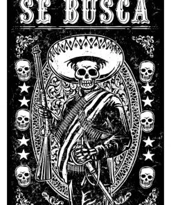 Steady Clothing Mens Se Busca T-Shirt Black