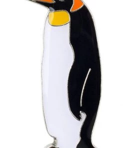 Succubus Penguin Brooch Black White